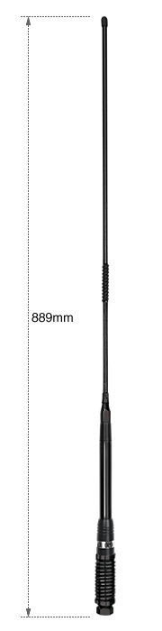 Elevated Feed and Fibreglass Whip – Blac