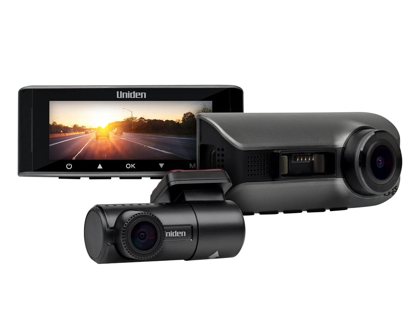 4K Smart Dash Cam with FULL HD Rear View