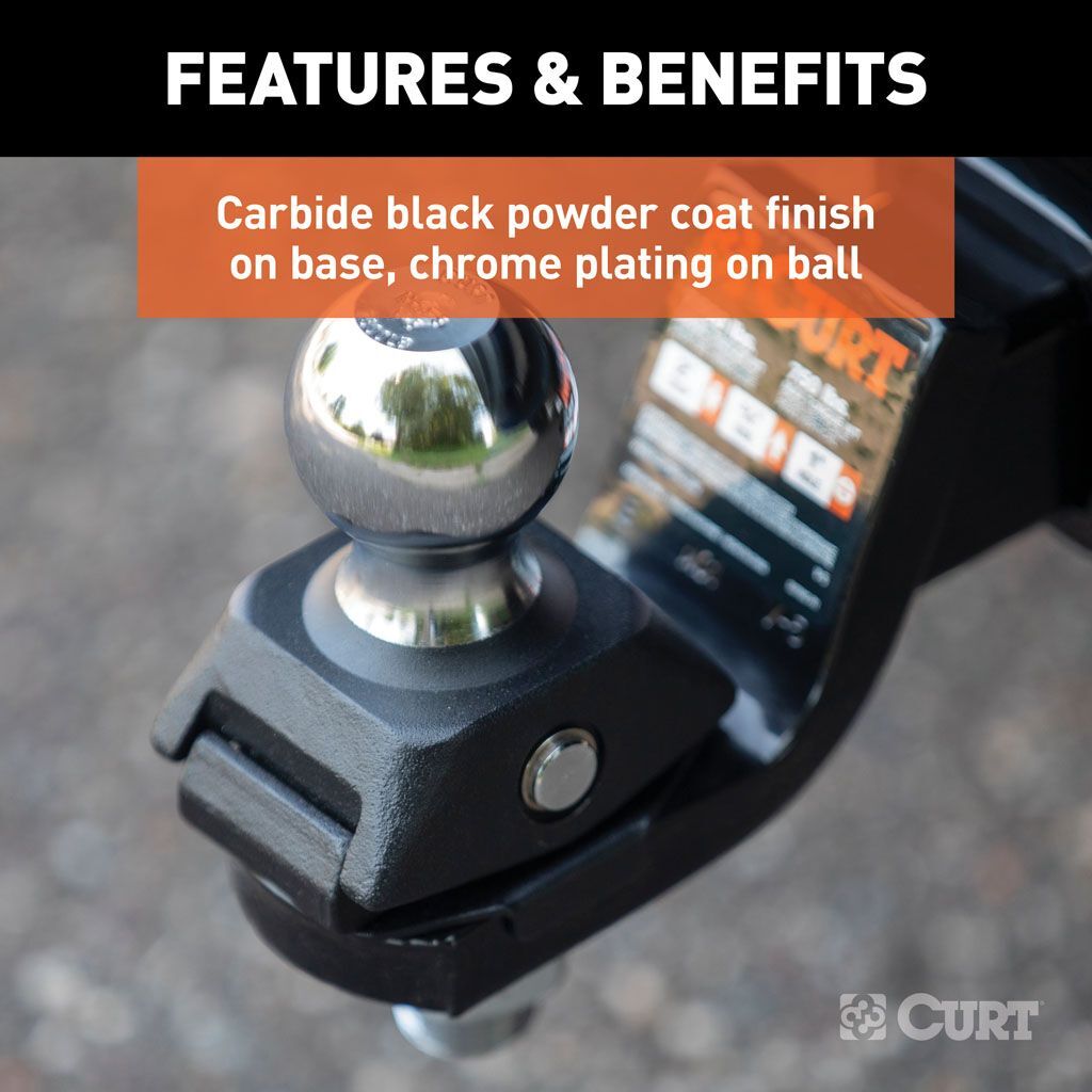 CURT RockerBall - ShockDrop 50mm Tow Bal