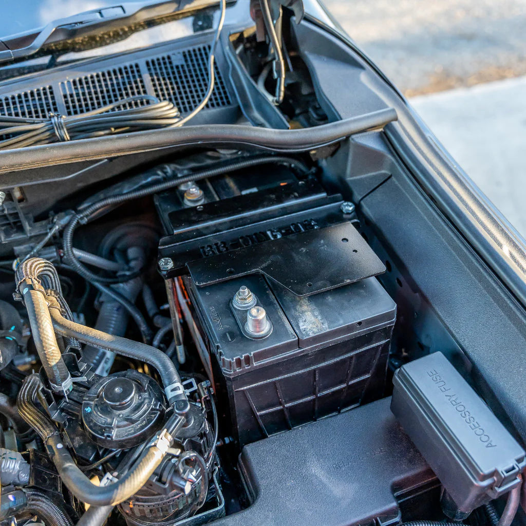 Under Bonnet Auxiliary Battery Mount for